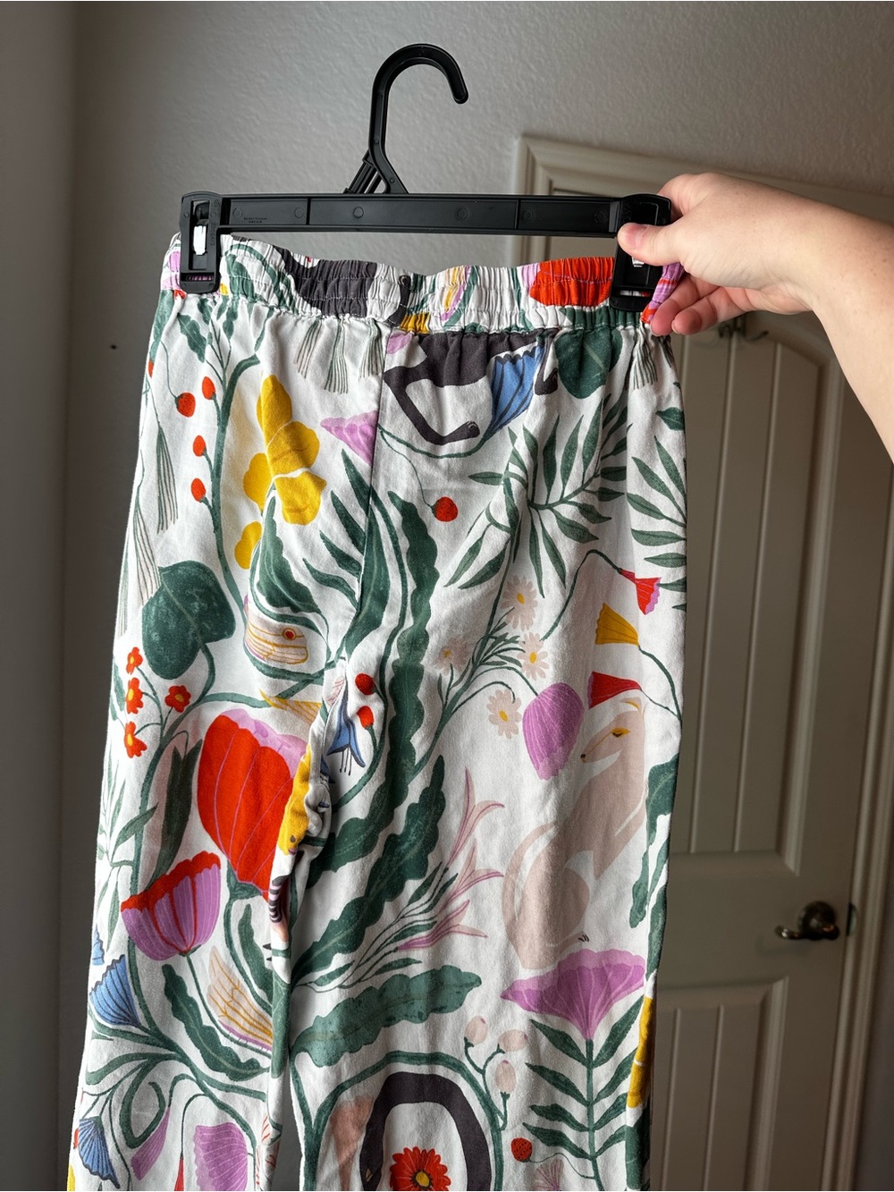 Megan Galante by Anthropologie Botanical Garden Floral Flannel Sleep Pants S - Picture 12 of 16